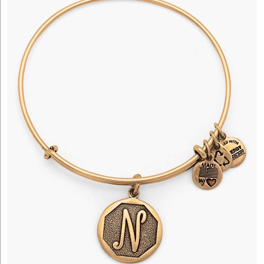 Initial Adjustable Wire Bangle from Alex and Ani